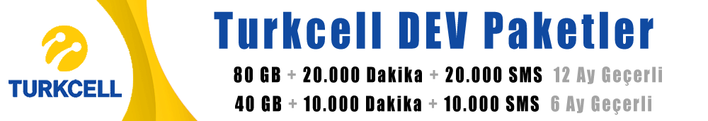 Turkcell dev paketler